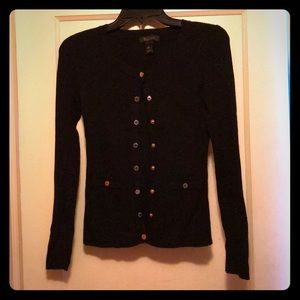Black buttons down sweater